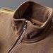 Men’s Premium Solid Color Tracksuit Set – Slim Fit Zip-Up Jacket & Straight-Leg Pants (M-4XL, Black/Coffee Brown)_viptrois.com