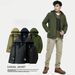 Men's Detachable Hood Winter Jacket - Thickened Fleece Lined Windproof Coat For Outdoor & Casual Wear (Army Green/Black/Khaki/Navy/Gray)_viptrois.com