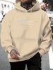 Men's Autumn And Winter Casual Fashion Loose Hooded Sweatshirt Los Angeles Letter Printed Warm Long Sleeved Pullover_viptrois.com