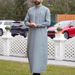 Men's Clothing Loose Stand Collar Robe Embroidered Long Sleeves Pockets Longer_viptrois.com