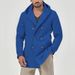 Loom Loom Cross-Border European And American Men's Mid-Length Slim Fit Woolen Trench Coat With Hood Solid Color Windproof_viptrois.com