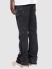 Men's Denim Overalls European And American Fashion Ins Overalls Style Elastic Patch Denim Layered Flared Pants_viptrois.com