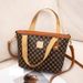 Women's Pu Leather Crossbody Bag With Print & Quilted Pattern, Medium Size Handbag For Daily Use, Phone Pouch & Makeup Organizer (Black/Brown)_viptrois.com
