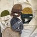 Kids'caps Boho style children's knitted personalized color with a cold hat warm ear hat_viptrois.com