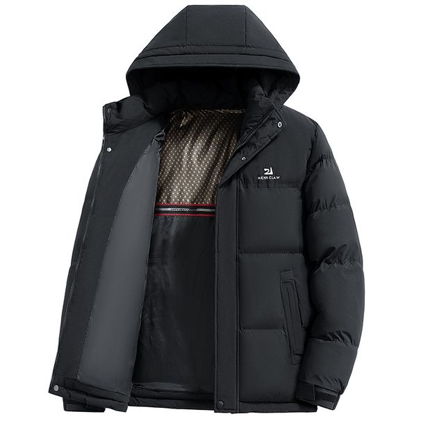 Men's Winter Graphene Thermal Hooded Jacket With Fleece Lining, Thickened Outdoor Cotton Coat For Men_viptrois.com