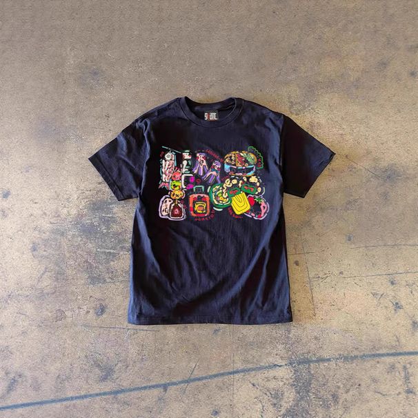 Unisex Heavyweight Cotton T-Shirt With Fun Graphic Print, Oversize Fit For Men And Women_viptrois.com
