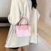 Women’s Bags Casual Handbags For Women Summer New Style Textured Rhombus Dumpling Bag Fashionable Shoulder Messenger Bag_viptrois.com