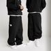 Men's Clothing Street Casual Simple Fashion Solid Color Loose Sports Sweatpants Trousers_viptrois.com