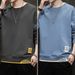 Men’s Layered Look Long Sleeve T-Shirt – Korean Streetwear Pullover, Autumn Essentials, Ribbed Hem Casual Top_viptrois.com
