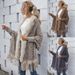 Women wool collar shawl knitted coat. Women wool collar shawl knitted coat_viptrois.com