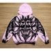 Men's Clothing American Style High Weight Trendy Brand Top Sweatshirt Printed Pattern Pullover Sweatshirt Street Punk Hooded Sweatshirt_viptrois.com