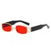 Unisex Accessories Sunglasses Small Frame Metal Square Sunglasses Fashion Trend Personality Ring Buckle Sunglasses_viptrois.com