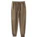 2025 New Style 320g Cotton Stitching Ankle-length Sweatpants For Couples, Loose And Slim-fitting, Sports And Casual, Comfortable Long Pants_viptrois.com