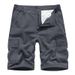 Men's Elastic Work Shorts, Summer Plous-sized Sporty Casual Multi-bag Capre Pants For Men_viptrois.com