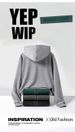 Men's Heavyweight Washed Cotton Zip-Up Hoodie – Vintage American Style Oversized Cardigan_viptrois.com
