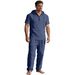 New Men's Spring-autumn Hooded Button-down Short-sleeved Shirt Plus Versatile Casual Long-sleeved Pants Set For Men_viptrois.com