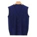 Men's Wool Blend V-Neck Sleeveless Vest Sweater - Plaid & Camouflage Patterns, Slim Fit, Casual & Versatile For Autumn_viptrois.com