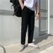 Men's Clothing Straight Pants Loose Wide Leg Pants Boys Summer Nine Point Casual Pants Versatile 9 Points_viptrois.com