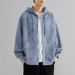 Men's Suede Fleece Hoodie Autumn Unisex Oversized Pullover Sweatshirt With Drop Shoulder Casual Streetwear_viptrois.com