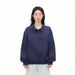 Design Sense Spray-Dyed Long-Sleeve Polo Shirt Men's Loose Sweatshirt Spring Autumn Vibe Trendy Brand Turn-Down Collar_viptrois.com