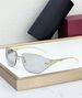 New Frameless Bent Piece Fashionable And Personalized Curved Sunglasses, Trendy Metal Glasses_viptrois.com