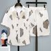 Summer 2 Pieces Set Tracksuit Men's Two Shirt Shorts Haruku Streetwear Oversized Men Sets Short Outfits Suits_viptrois.com