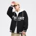 Man's Clothing Baseball Uniform Embroidered Two Hooded Casual Loose Jacket Trend_viptrois.com