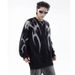 Autumn And Winter High Street Retro Jacquard Design Round Neck Sweater Men's Loose Pullover Knitted Sweater_viptrois.com