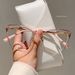 Neue Minimalistische Metall-Anti-Blaulicht-Brille Für Damen, Modische Cat-Eye-Brille, Business-Computerbrille_viptrois.com