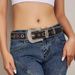 Instagram Feng Shui Diamond Leather Bandwidth Decoration Fashion Personalized Sequin Jeans Versatile Trendy Belt_viptrois.com