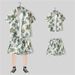 Short-sleeved Floral Shirt, Hainan Island Dress, Beach Dress, Travel Male Couple's Summer Thin Suit_viptrois.com