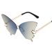 Women's Butterfly Sunglasses - Oversized Gradient Lens Frames With Trendy Street Style Appeal_viptrois.com