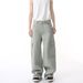Men's Clothing Street Jacket Fashionable Wide Leg Scimitar Pants Workwear Denim Suit_viptrois.com