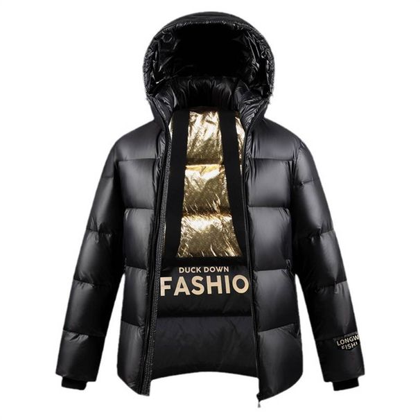 Winter 2025 European-USA Fashion Black Gold Outerwear Women Men Glossy Surface Water Repellent Keep Warm Thicken Down Jacket S-3XL_viptrois.com