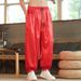 Chinese-style Men's Wear, Dragon Pattern Wide-leg Pants, Thin Casual Lantern Pants, Loose And Plus-size Fat Skinny Pants K33_viptrois.com