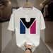 【DORAE】2026 Men's T-shirt (Heavyweight Cotton) White (Geometric "M" Print & 3D Print) – Casual Style For City Walk_viptrois.com