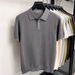 Men's High End Modal Breathable Cooling Collar Polo Shirt New Summer Short Sleeve Knitted T-Shirt Comfortable Fashion Top_viptrois.com