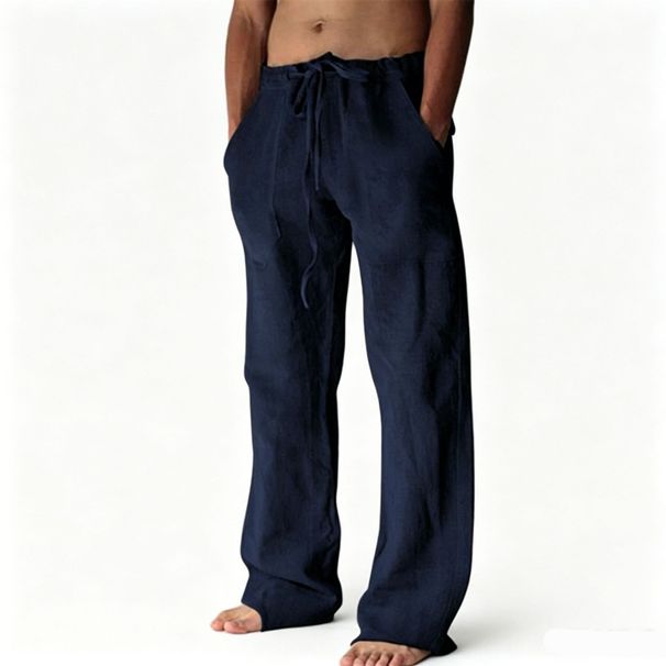 Men's Clothing Men's Style Multi Color Casual Pants Straight Leg Loose Fit Spring Autumn Y2K Linen Sweatpants_viptrois.com