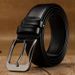 Belt Men's Pin Buckle Hemming Youth Middle Aged Double Wrapped Belt Men's Belt Casual Business Own_viptrois.com