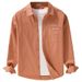 Fresh Long Sleeved Shirt For Men, Fashionable And Versatile, Casual And Artistic Loose Top For Men_viptrois.com