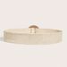 Women's Belts New Beach Holiday Style Alloy Shell Inlaid Round Buckle Pp Straw Woven Ladies Decorative Belt_viptrois.com