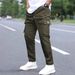 Men's Clothing New Men's Multi Pocket Overalls Retro Versatile Loose Sports Straight Comfortable Overalls_viptrois.com