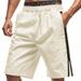 Men's Clothing Hip Hop Loose Sports Beach Shorts Side Zipper 5 Point Shorts_viptrois.com