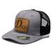 Unisex Baseball cap, leather label on the DAD letter pattern suitable for travel and wear outdoor net hat_viptrois.com