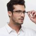 Brille Männer Anti-Blaulicht Business Lesebrille Vintage Halb Rahmen Augenschutz Ultraleichte Büro Brillen_viptrois.com