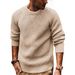 Men's Chunky Knit Sweater – Oversized Winter Pullover With Color-Block Design For Streetwear & Casual Wear_viptrois.com