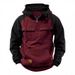 Spring And Autumn European And American New Men's Shoulder Sleeves Half Zipper Sweater Tooling Sports Multi-Pocket Outdoor Trend Hooded_viptrois.com