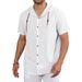 Men's Clothing European And American Men's Linen Shirt Summer Thin Style Ami Khaki Hooded Short Sleeve Factory Direct Supply_viptrois.com