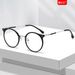 New Korean Version No-Makeup Playful Blue Light Blocking Metal Fashion Large Frame Round Style Non-Prescription_viptrois.com