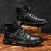 European Warm Series 2025 Autumn New Daily Casual Men's Shoes Black Trendy Martin Boots Versatile For Outings_viptrois.com